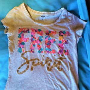 Old Navy Free Spirit Girls T Shirt, Size 8